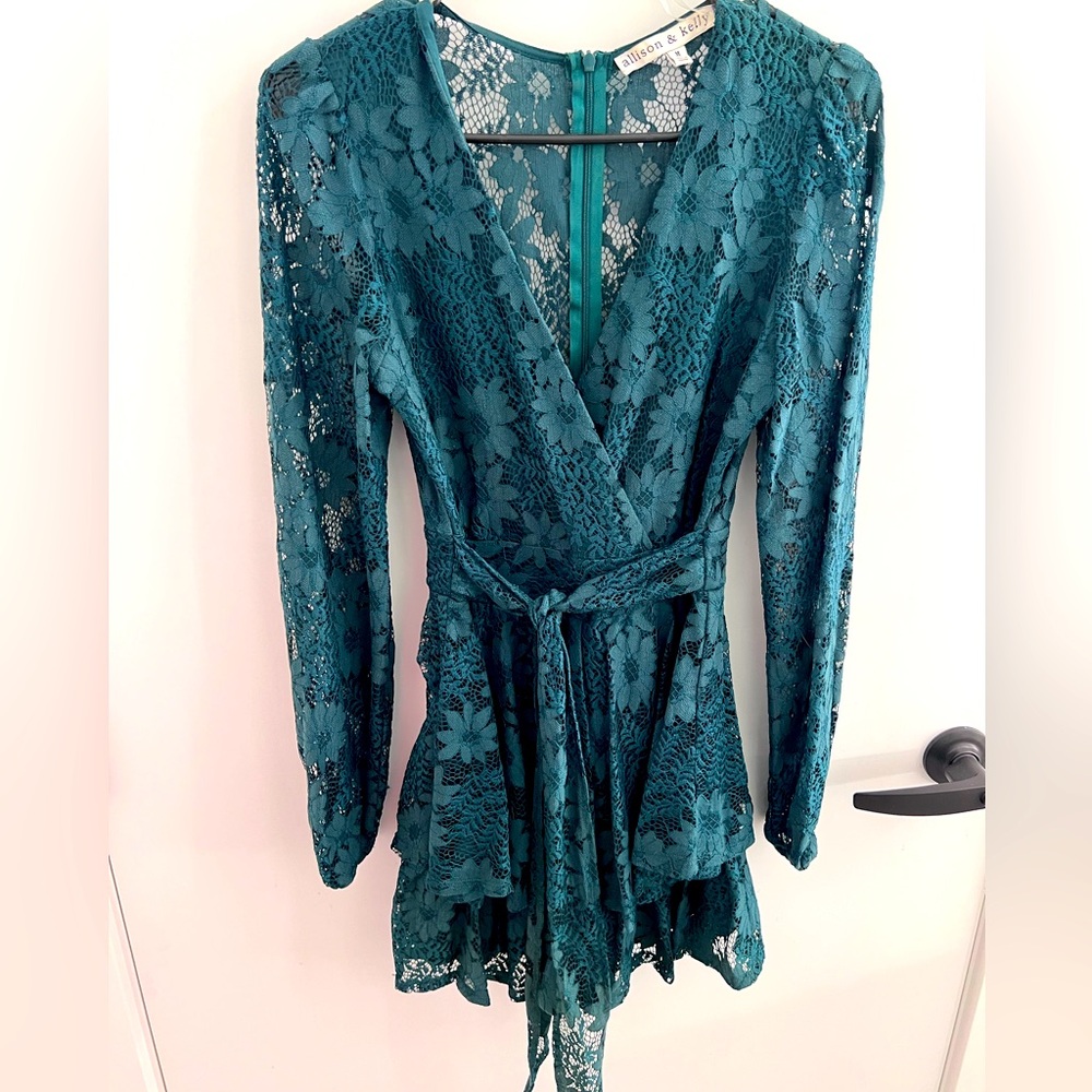 Allison & Kelly Juniors Green Romper
